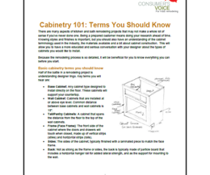 Cabinetry 101 – Terms You Should Know